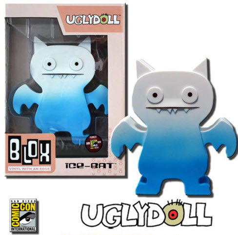 *BLOX Uglydoll Ice-Bat Vinyl Toy Figure - Blue-White 2012 SDCC Exclusive